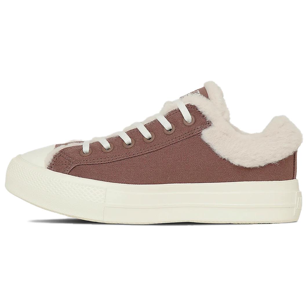 

Converse All Star Light Plts Boacollar Ox Soft Comfortable Low Top Canvas Shoes Women sneakers Brown 31313070-215 38
