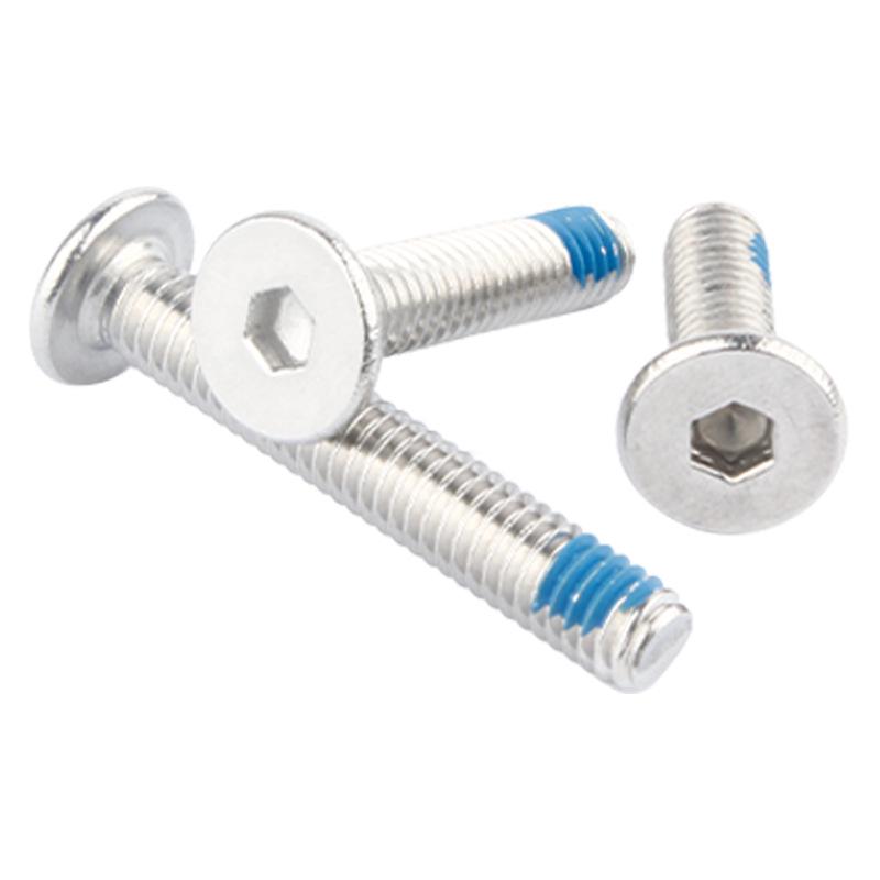 304 Stainless Steel Hex Socket Flat Head Screws, M2-M10, Anti-Loosening & Detachment