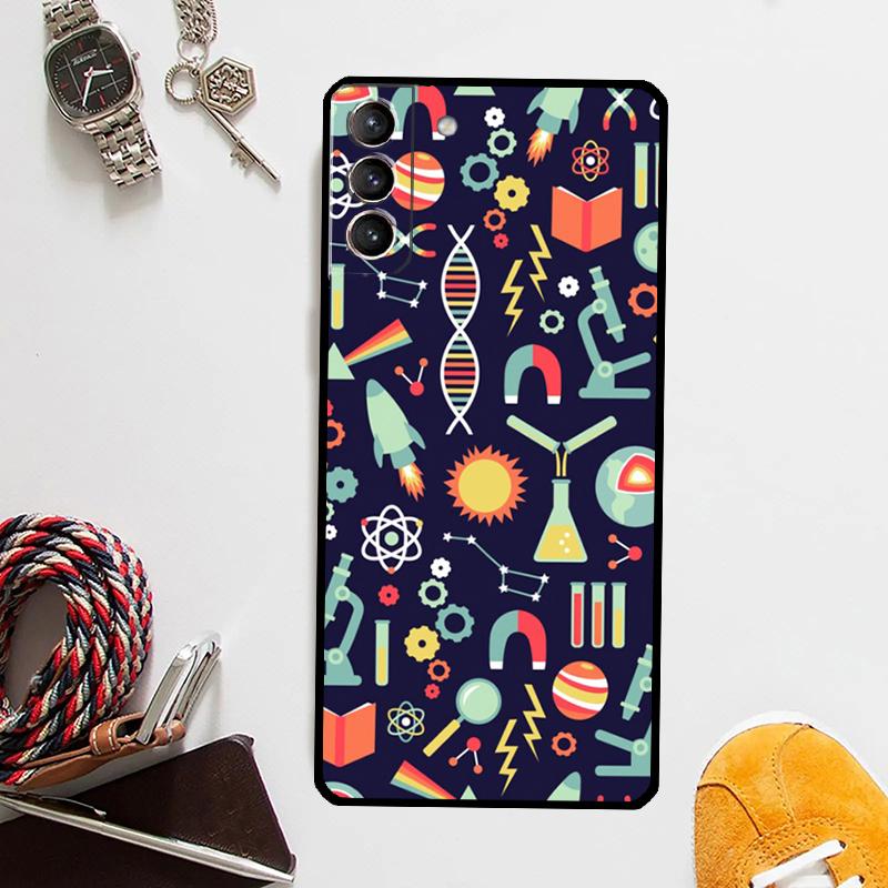 Symbol Math Science Physics Formulas Case For Samsung Galaxy S25 S24 Ultra S20 S21 S22 S23 Plus S9 S10 S24 FE S25 FE Cover Coque