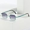 Small Frame Sunglasses, Literary Square Glasses, Personalized Paint Sunglasses For Women
