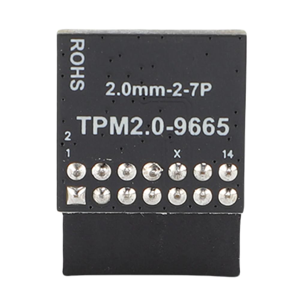 TPM2.0 Encryption Security Module 14-1 Pin 2 X 7P 2.0mm Pitch TPM Remote Card Support for Win11 2.0 Motherboard