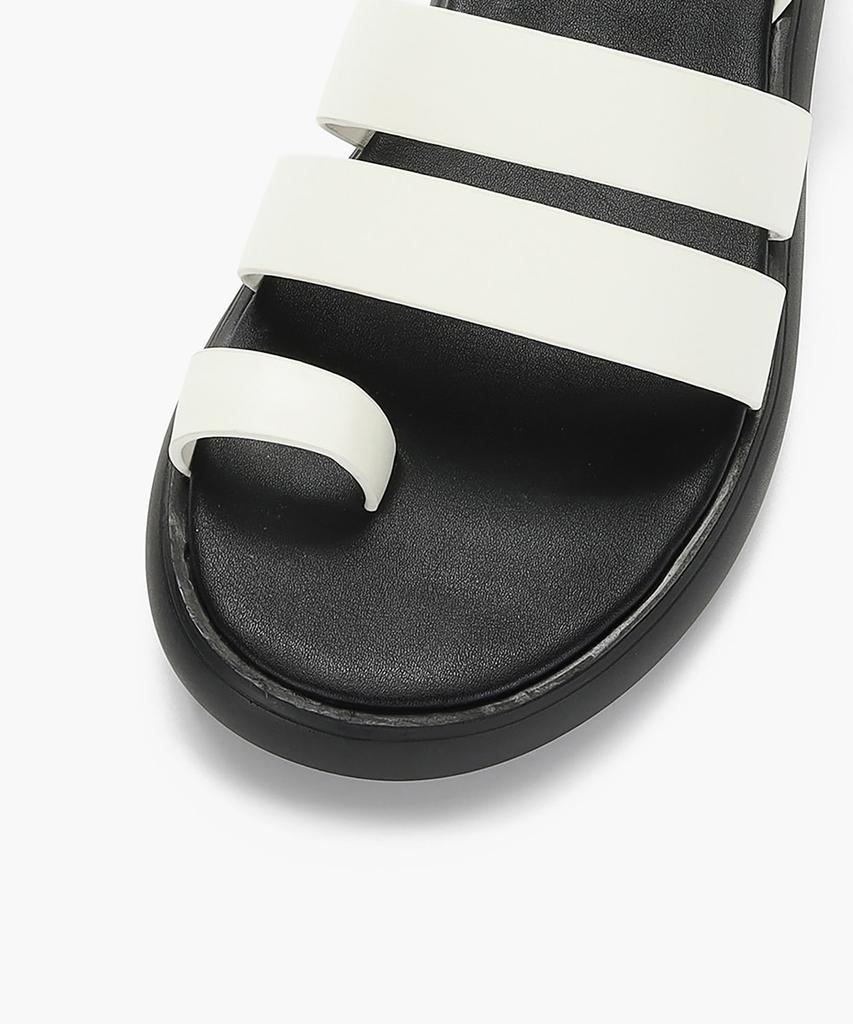 Recur Ecur Signature Chunky Platform Sandals Ivory 1222