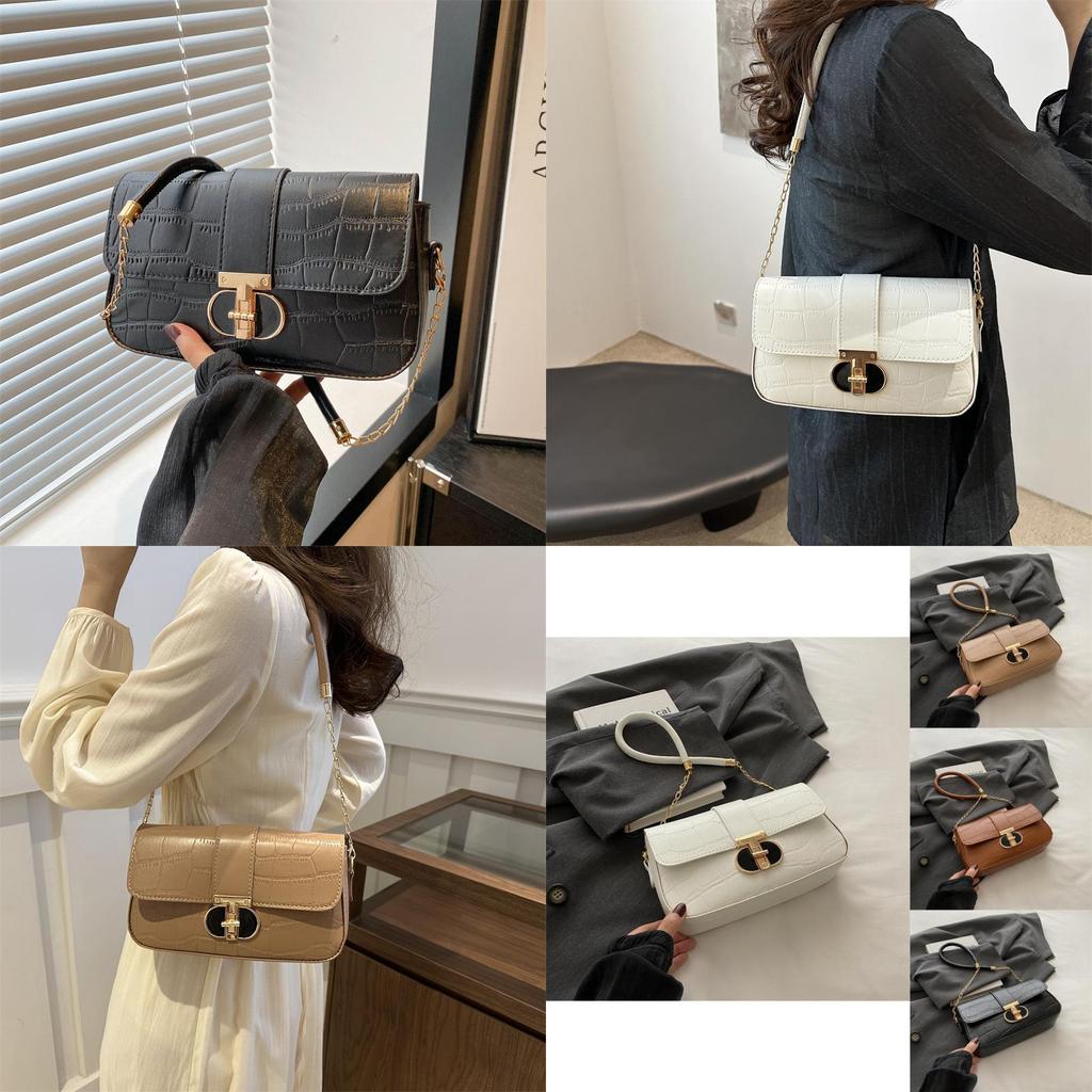 Stylish Pu Leather Small Square Bag Trendy Shoulder Bag Crossbody For Women