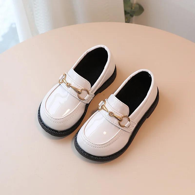 British Style Children Leather Breathable Slip On Loafers for Kids Boys Student Performance Shoes Toddler Girl Moccasins