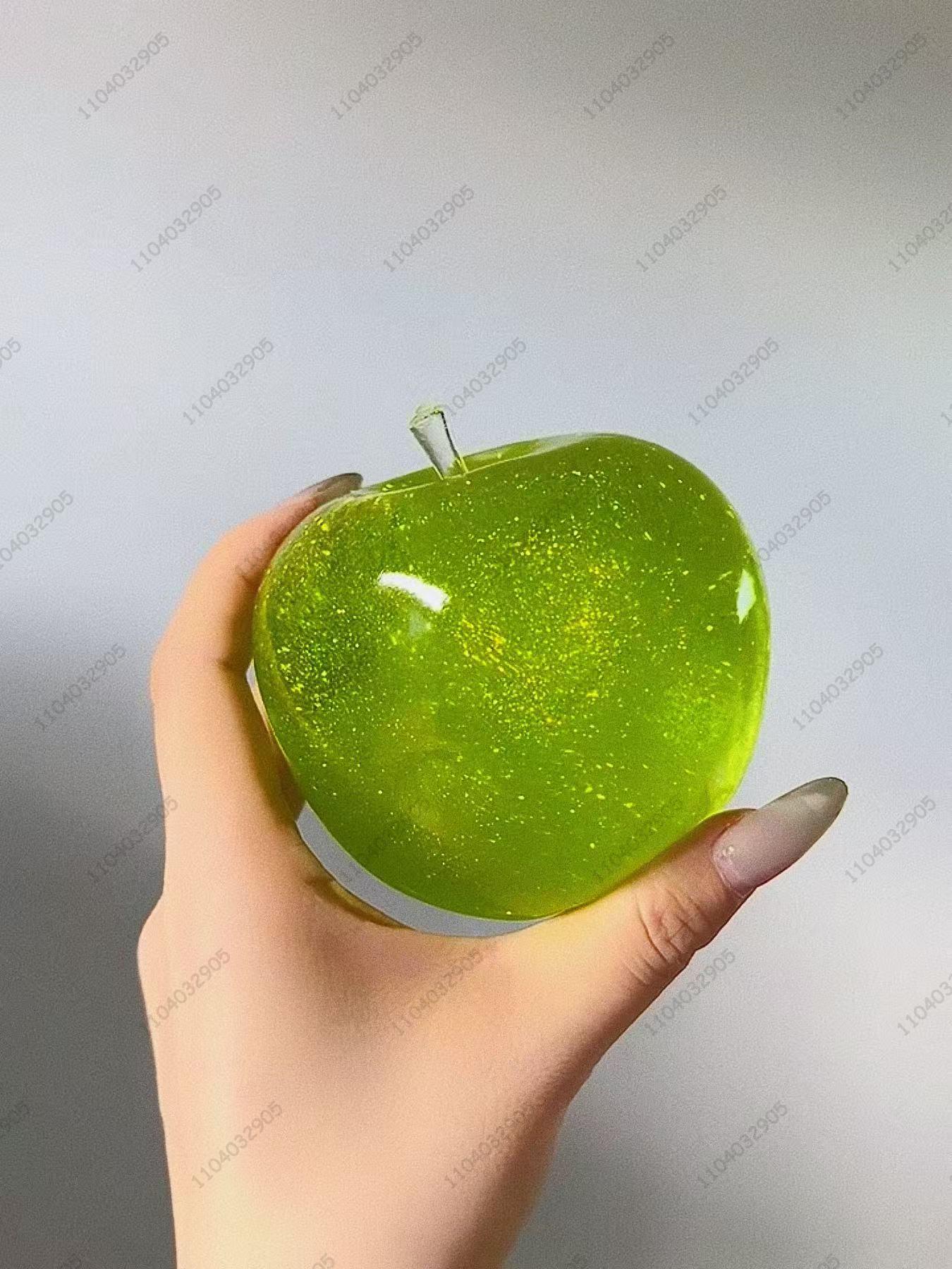 Big Apple Stressbal Appel Fidget Speelgoed Niet-Stuiterende Knijpbal ASMR Sensorisch Speelgoed voor Kinderen Volwassenen Anti-Stress Festival Cadeaus
