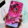 For TCL 605 Case Flower Geometric Painted Bumper Coque Soft Silicone Cover Fundas For TCL 60 SE 4G Cases 60SE TCL605 Shells