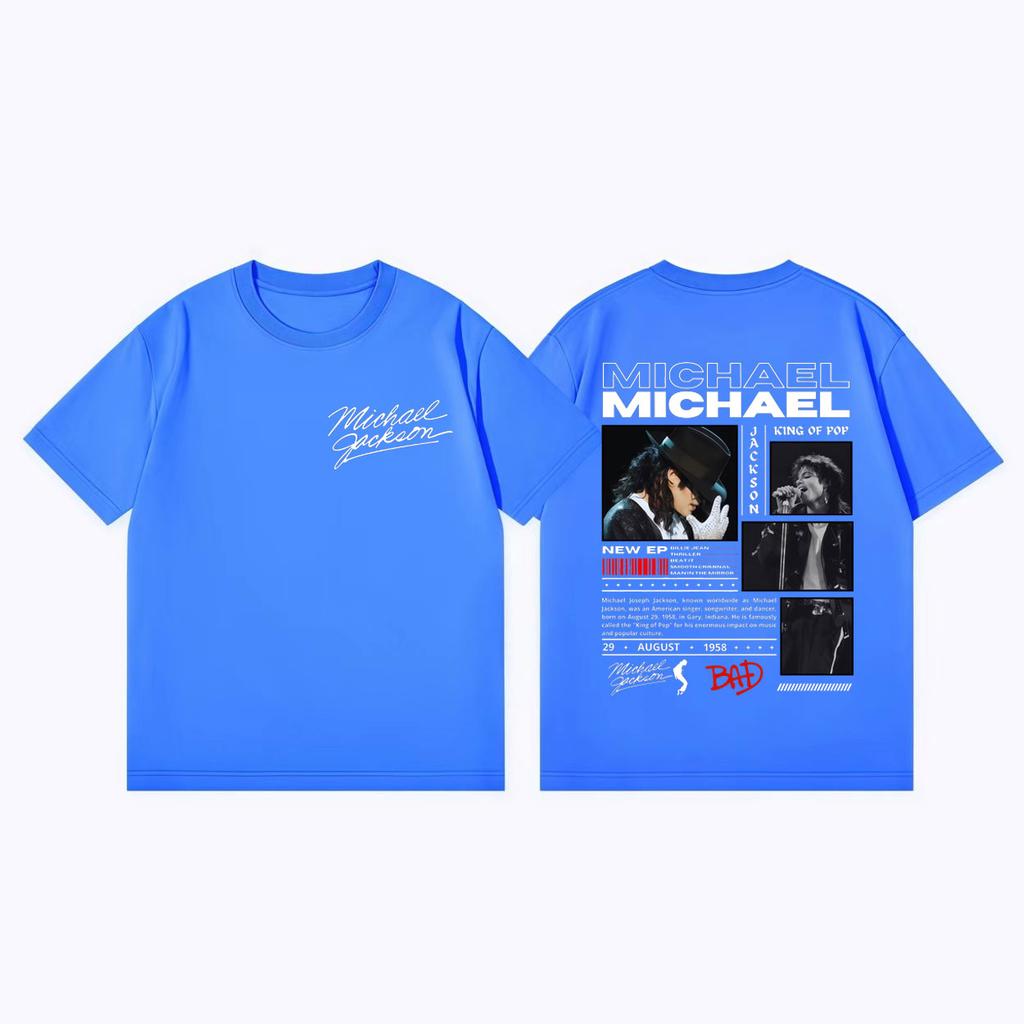 90s Classics Michael Jackson Graphic T Shirts Fashion Rock Vintage Short Sleeve Tshirt Men Women Casual Loose Cotton Tshirts
