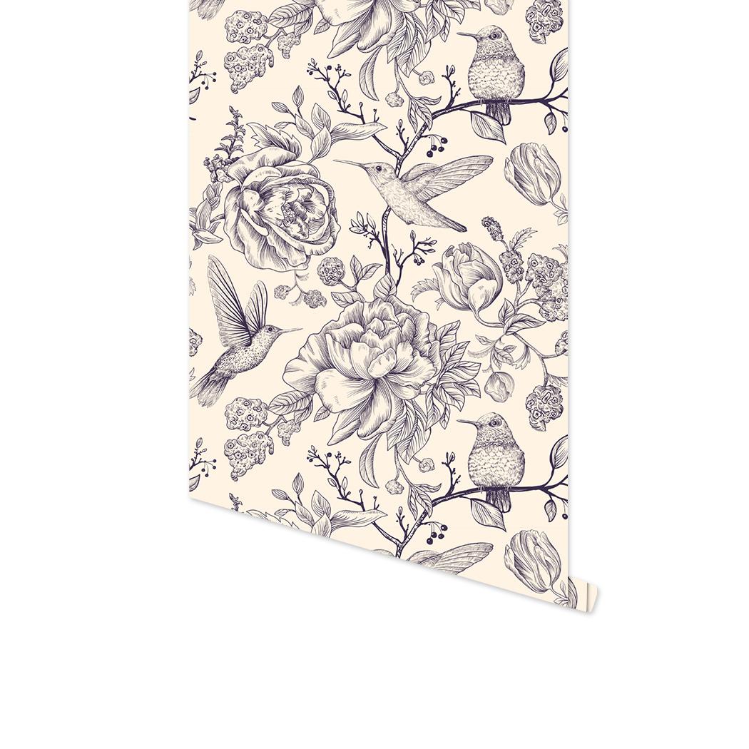 

Bedroom Wall Decoration Peel And Stick Wallpaper Self Adhesive Removable Contact Paper Woodpecker Roses Ink Birds Theme 3mx45cm