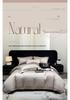 2026 Premium Gray Satin Cotton Four-Piece Bedding Set DREAM