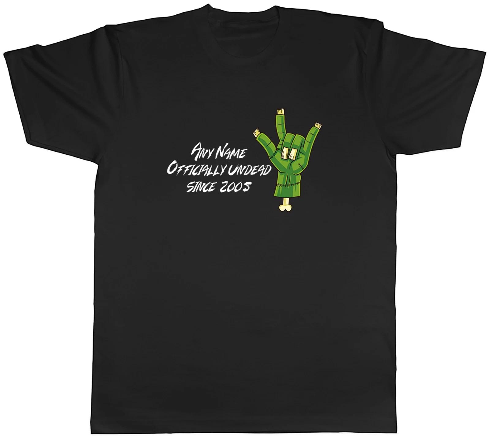 Personalised Any Name Officially Undead Since Mens T-Shirt Tee Gift Top L