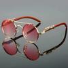 Vintage Punk Round Sunglasses Men Fashion Double Bridge Multicolor Shades Women Retro Trendy Brand Luxury Design Sun Glasses