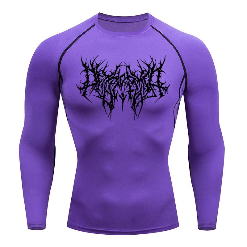 Men's T-shirt Men Running Sport T Shirt Men Compression Fitness Tops Tee Quick DryTight Training Gym Sport Running Shirts Jersey