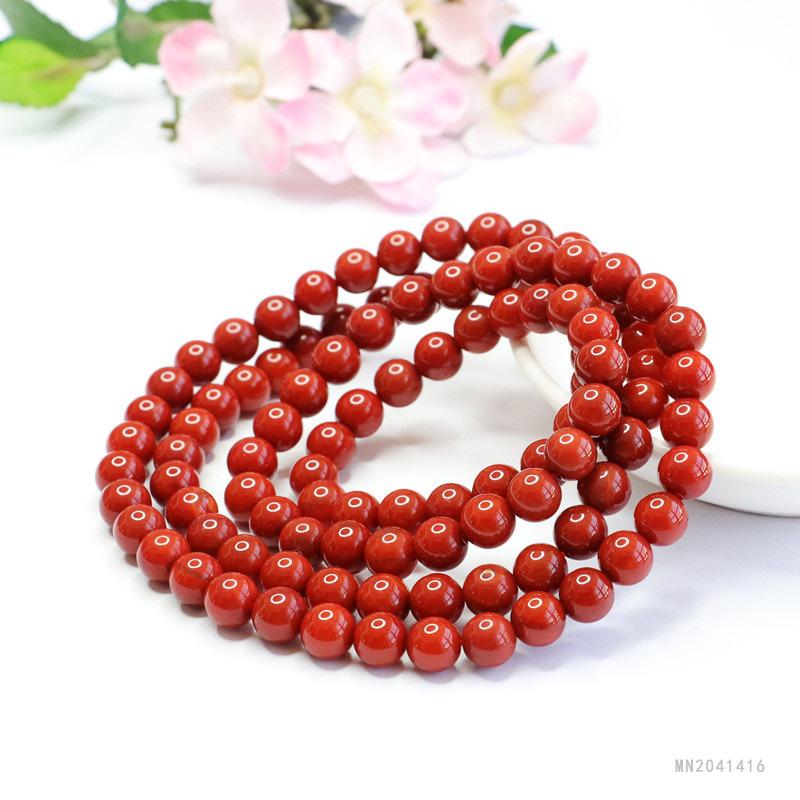 2026 Red Agate Full Meat Bracelet 108 Pieces Beaded Necklace South Factory Live Delivery S2041416 Multi8mm