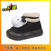 Cute versatile cartoon kitten platform snow boots autumn and winter new velvet outer wear comfortable warm cotton shoes