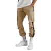 Spring and Autumn Men's Overalls Drawstring Drawstring Pocket Color Matching Long Pants