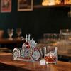 Whiskyfles Motorvorm 11 Oz Nieuwigheid Glazen Karaffen 3D Gravering Creatief Voor Mannen Motorrijder/alcohol Liefhebber Verzamelaar xj1