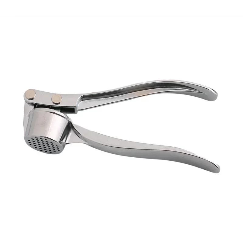 Zinc Alloy Manual Garlic Press Mincer Tool Ginger Crusher Easy Clean Garlic Paste Maker Essential Kitchen Cooking Prep Gadget