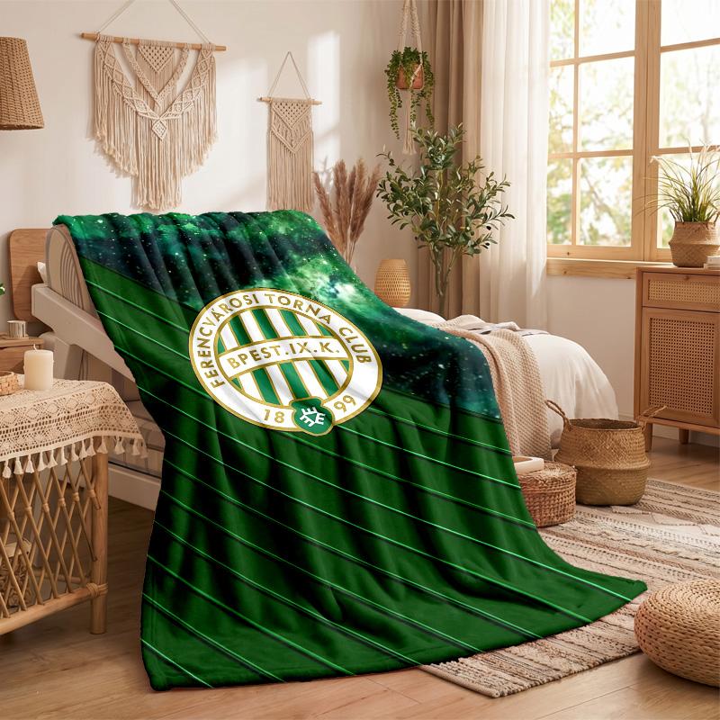 Ferencvaros Print Flannel Blanket Soft Warm Sofa Bed Throw Blanket For Home Office Bedroom
