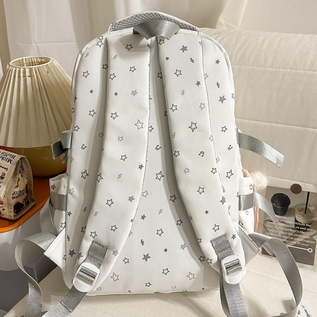 Schoolbag Japanese ins new high-value schoolbag, sweet star bar pain bag, lightweight and versatile backpack for junior high school students
