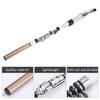 Tragbare Teleskop-Angelrute Reise Spinnrute Kohlefaser-Rute (2,1 m)