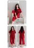 100% Cotton Women's Red Pajamas - Spring/Fall Wedding Year of the Rat Long Sleeve Plus Size Set