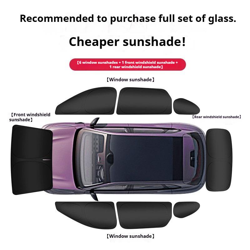 Car Sunscreen Shade Curtain for Leapmotor C10 C16 B10 Lafa5 Double-layer Full-Car Privacy Shades Heat Insulation Sunshade Panel