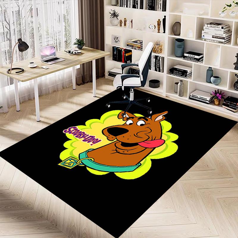 1pc Scoobydoo Mystery Night Carpet for Playroom Bedroom Living Room Sofa Home Decor,kids Game Area Rug Non-slip Floor Mat Y826115