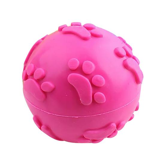 

Squeaky Dog Ball Raised Texture Dog Chew Toy Dogs Teeth Cleaning Toy Relieves Boredom And Anxiety for Puppy Teething Fetch Game A розы красного
