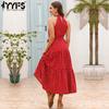 YYFS Women's Fashion Summer Spring Polka Dot Print Sleeveless Casual Dresses