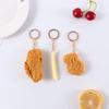 Fried Chicken Around Fried Chicken Legs Key Rings Key Chains Food Pendant Imitation Food Keychains