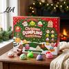 Mini Soft Toys for Party Favors 2026 Christmas Dumplings Advent Calendar with 24 Bun Squeeze Educational Fidget Tools Concentration Toys, Festive