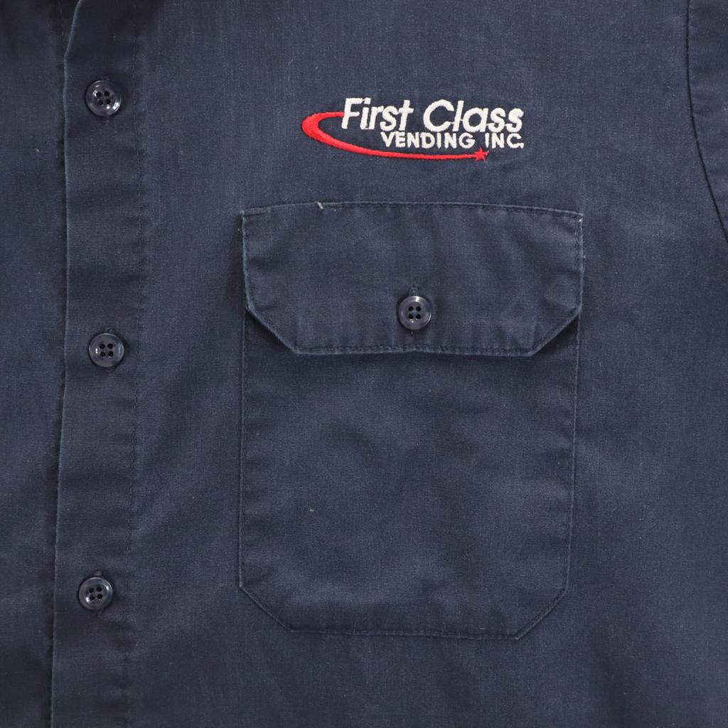 Dickies Kurzarm Arbeitshemd L Marineblau Corporate Herren Gebraucht
