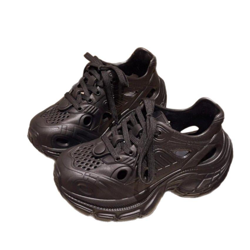 New Thick-soled Heightening Dad Shoes Women's Heightening Fashion Outer Wear EVA Paris Sports and Leisure Cool Slippers