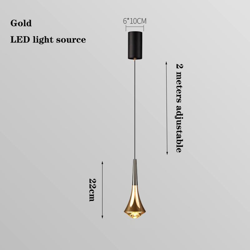 

Северная творческая личность бар светодиодная люстра дизайнер любит простую домашнюю спальню ночник гостиная кабинет декоративная лампа Warm White золотой