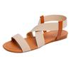 Women Low Heel  Skidding Beach Shoes Cross Strap Sandals Peep-toe Sandals