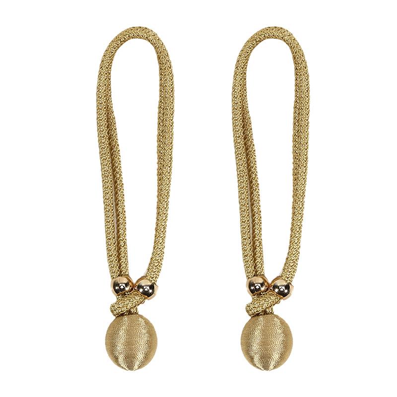 

1-5Pairs Adjustable French Ball Curtain Tiebacks High Quality Draped Holdbacks Decor Curtain Fixer Home Window Curtain Accessory 1Pair золотий жовтий колір