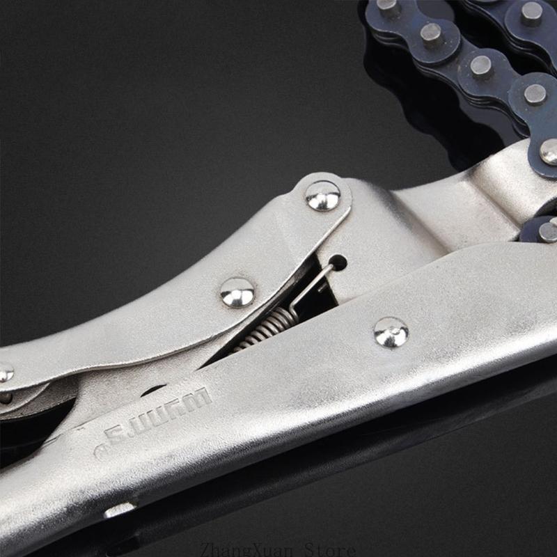 

Locking Chain Clamp with Chain Heavy-Duty Chain Vise Wrench Chain Clamp Locking 3XUF CN