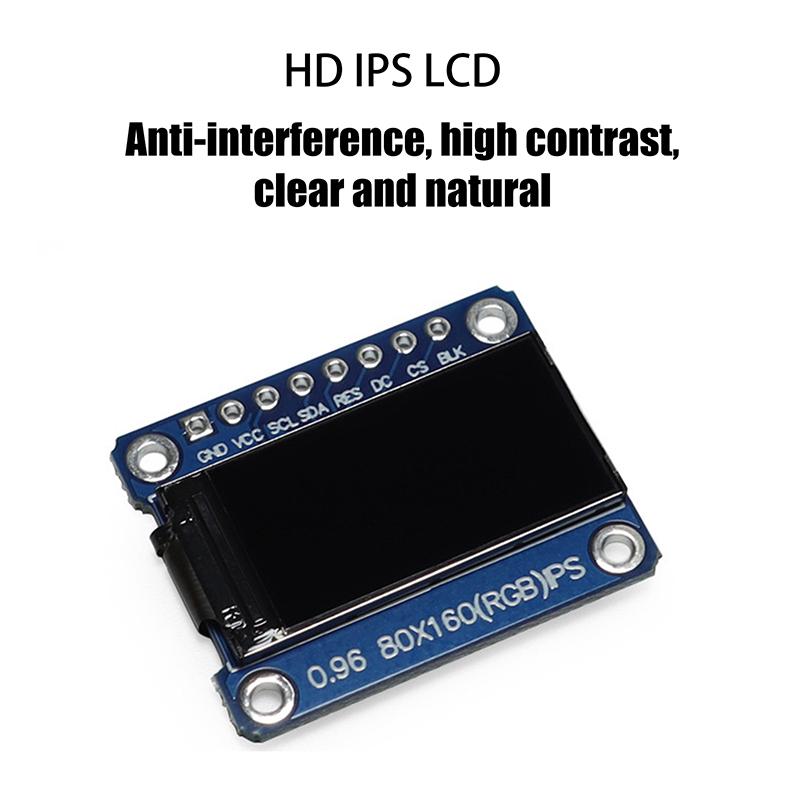 0.96 Inch IPS Display OLED Module For 80*160 65K Colorful RGB TFT LCD Board ST7735 ST7735 DIY