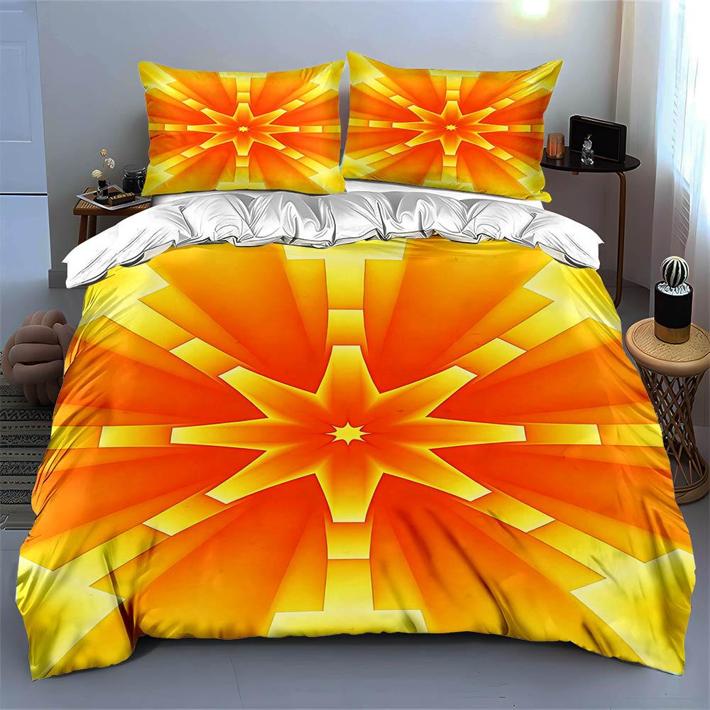 Bright, Geometric, Radiant. Bedding Duvet Cover Sets Duvet Covers Pillowcases Gifts (1 * Duvet Cover 2 * Pillowcases, Without Duvet Insert)