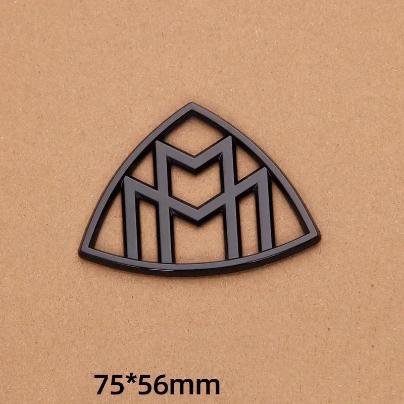 

ABS Car Emblem for Mercedes Benz Maybach S400 S500 S600 C-pillar Side Rear Triangle Trunk Badge Logo Sticker Chrome Glossy Black Maybach badge 1pc