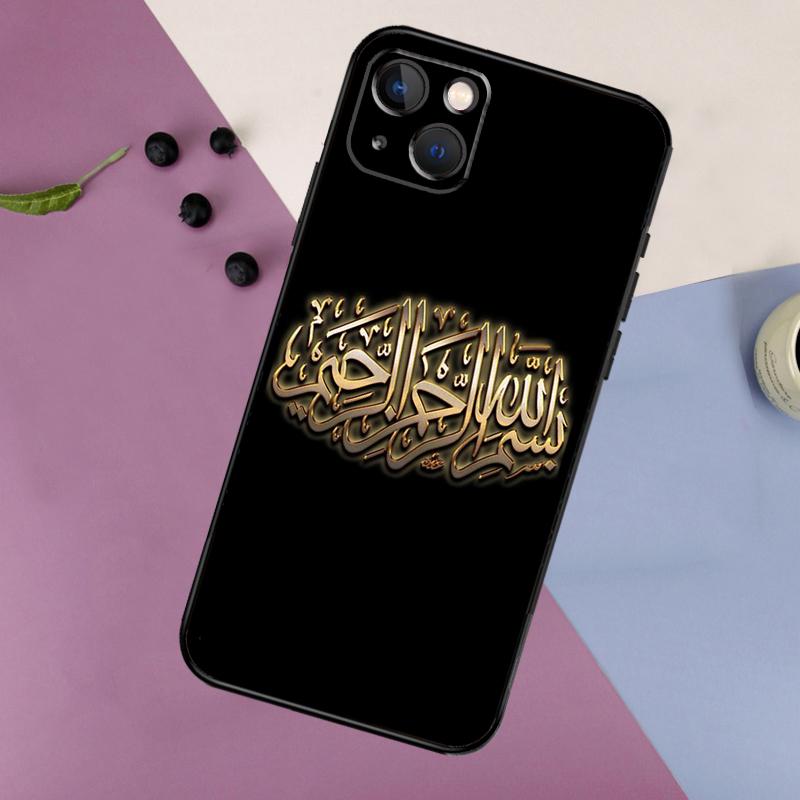 Muslim Islam Bismillah Allah Silicone Case For iPhone 17 15 13 12 11 14 Pro Max 16 Plus 12 13 Mini 16e 17 Air Back Cover