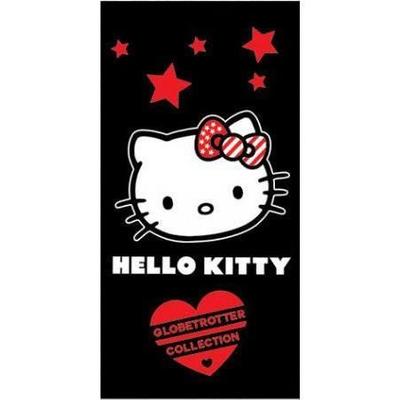 Toalha de praia - HELLO KITTY - 1 lugar - 70x140 cm - Cor preta - Retangular