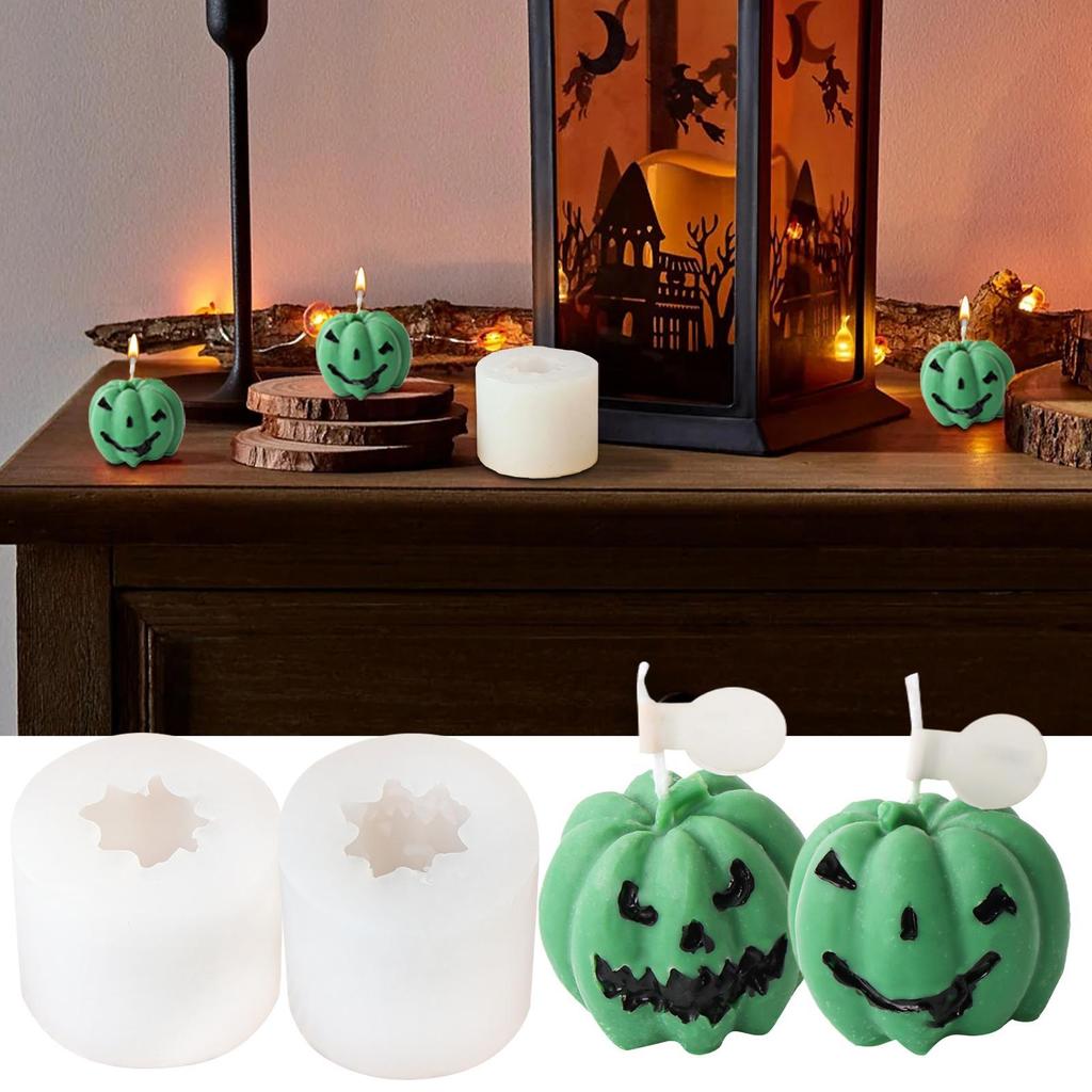 Pumpkin Candle Molds Silicone Pumpkin Halloween Silicone Molds For Candle Craft Supplies Halloween Decorations For Soap Plaster
