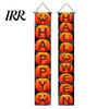 Party Hanging Decoration Halloween Porch Sign Banner, Pumpkin Ghost Awning Wall Decorative Accessory Door Decoration, Front Wreath Banner Yard Festive