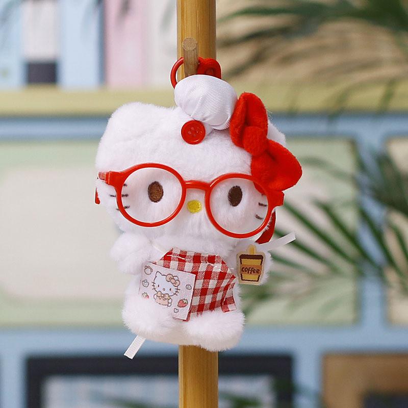 Cat Plush Keychain With Cartoon Design For Gifts And Bag Decor