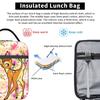Bambis Floral Insulated Lunch Bags Thermal Bag Reusable,Meal Container  High Capacity Tote Lunch Box Girl Boy College  Outdoor
