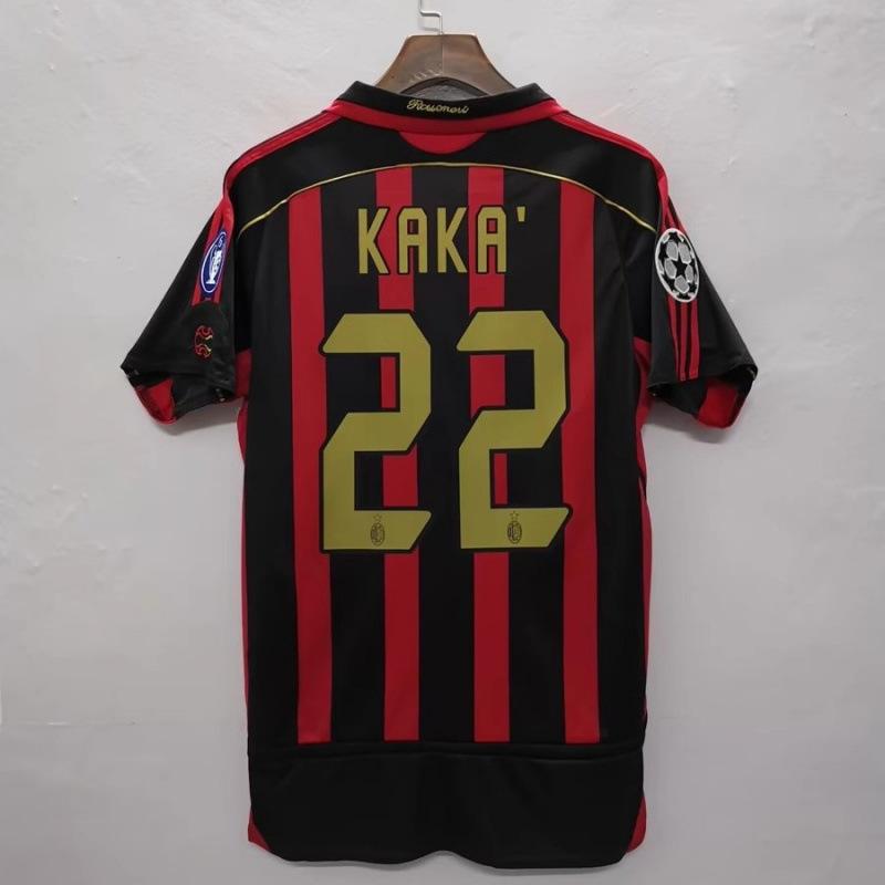 AC Milan Kaka Paris football jersey Spain France Brazil World Cup retro jersey Retro jerse