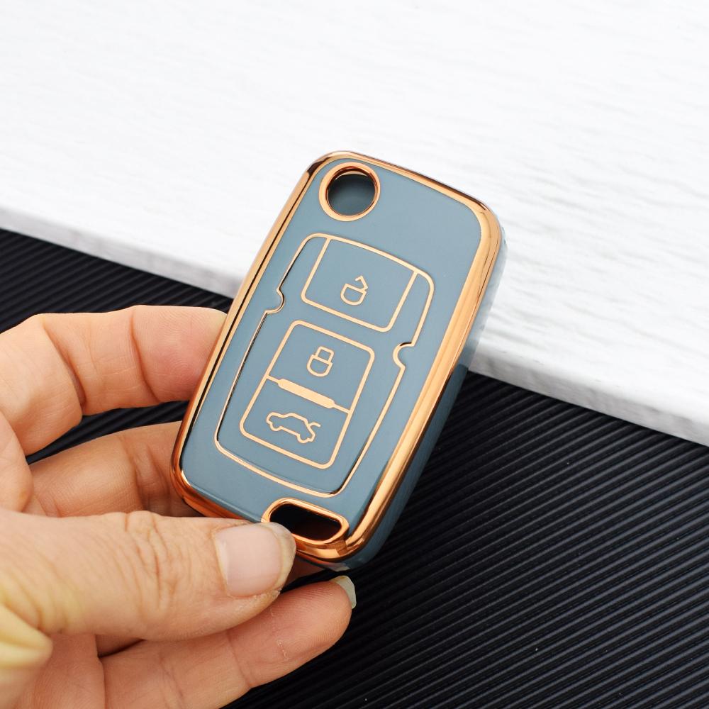Folding TPU Remote Car Key Case Cover for Geely Emgrand EU 7 EC7 EC715 EC718 EC7-RV EC715 EC718-RV GC5 GC6 EC8 SL