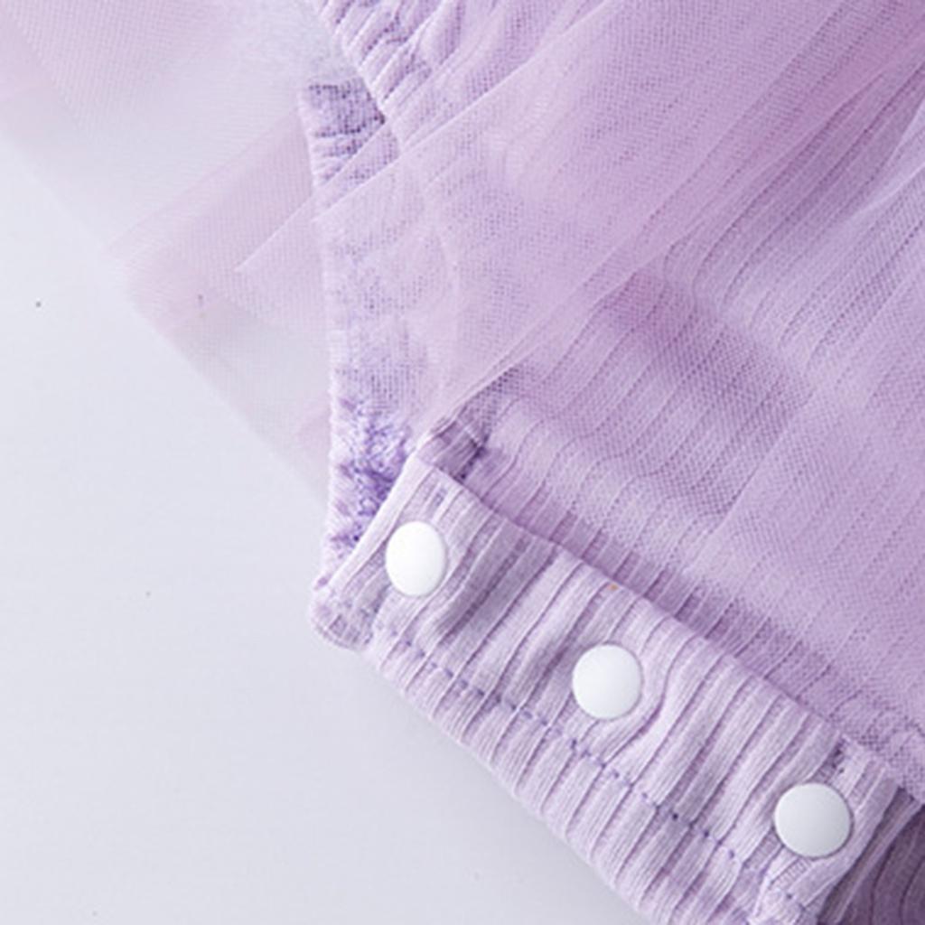 Neue Baby Mädchen Mesh Ha Kleid Mode Niedlichen Blume Blume Fliegen Sleeve Overall Haar Zubehör