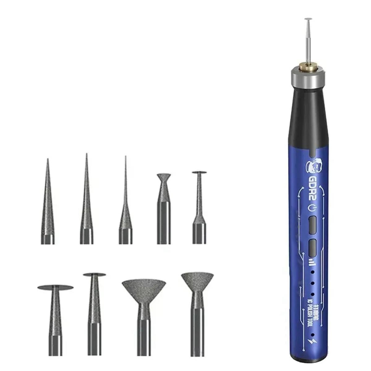 

New GDR2 Electric Polishing Pen Multi-Function for Mobile Phone Repair Motherboard PCB IC CPU Cutting Polishing Pen Tool China Mainland